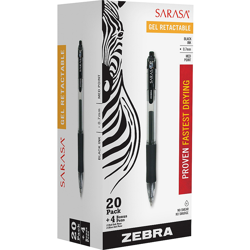 Zebra Sarasa Dry X20 Retractable Gel Pen (ZEB14680)