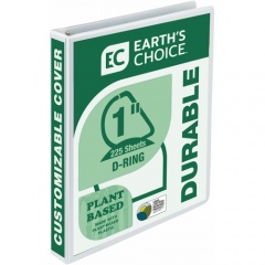 Samsill Earth's Choice Durable 1" Biobased USDA Certified Eco-friendly View Binder (16937)