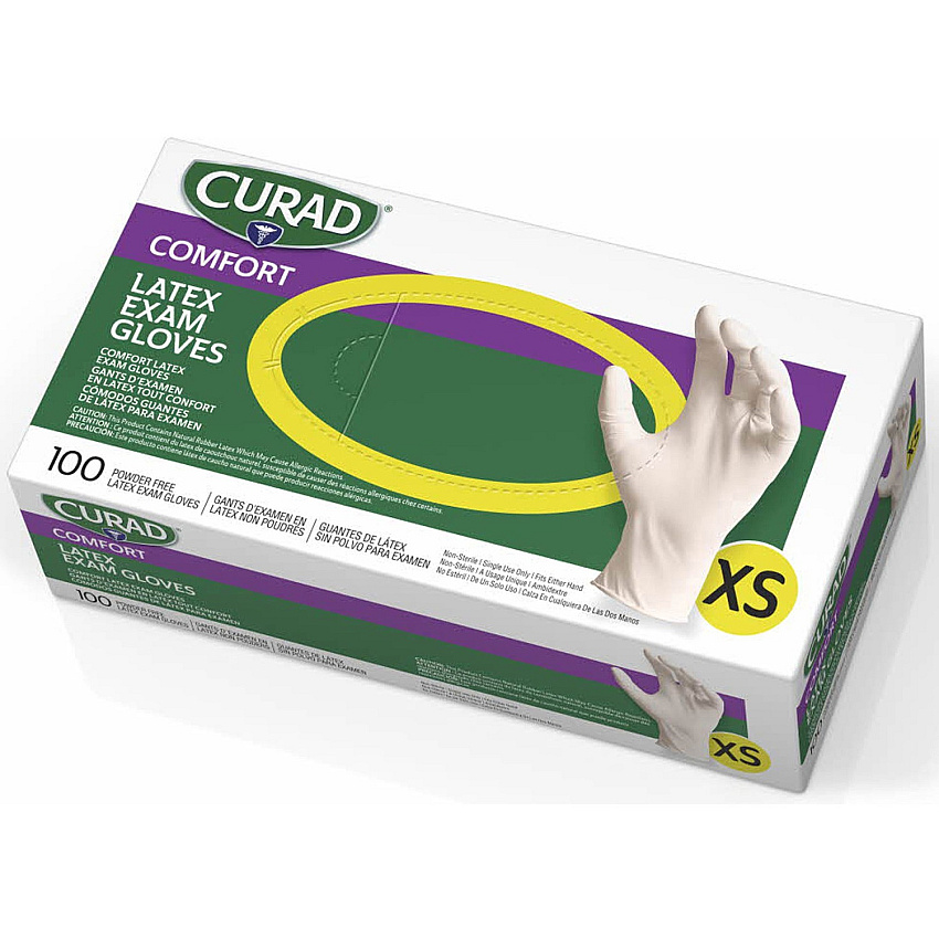 Curad Powder Free Latex Exam Gloves (MIICUR8103)