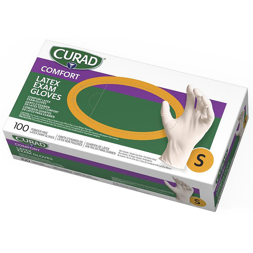Curad Powder Free Latex Exam Gloves (MIICUR8104)