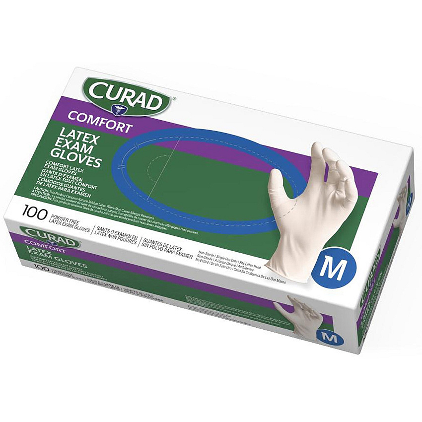 Curad Powder Free Latex Exam Gloves (MIICUR8105)