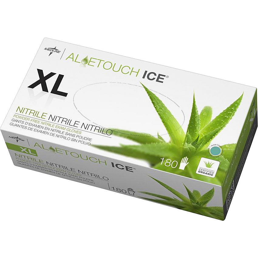 Medline Aloetouch Ice Nitrile Gloves (MIIMDS195287)