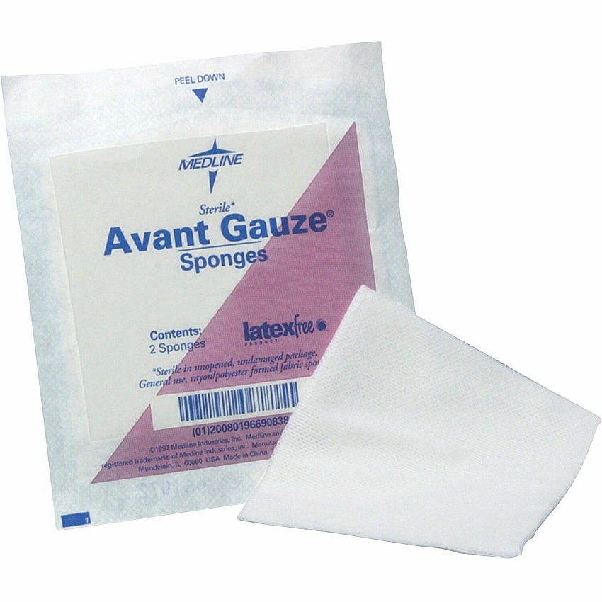Medline Four-ply Sterile Gauze Nonwoven Sponges (MIINON21334)