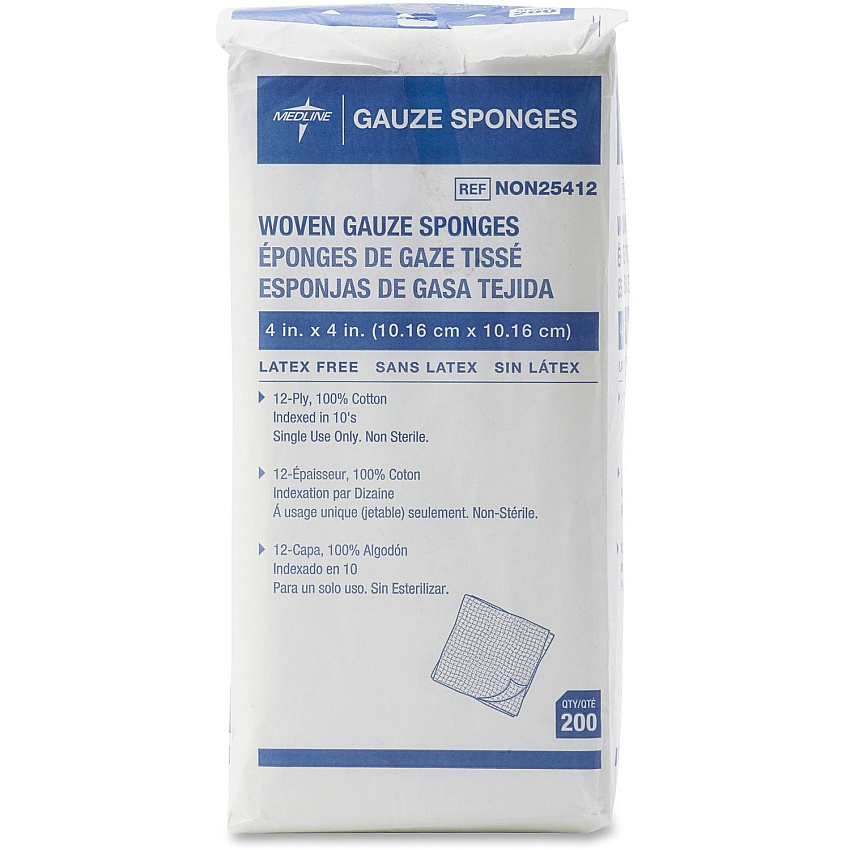 Medline Nonsterile Woven Gauze Sponges (MIINON25412)