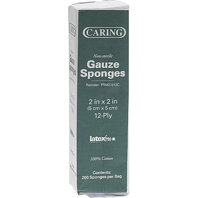 Medline Caring Non-sterile Gauze Sponges (MIIPRM21212C)
