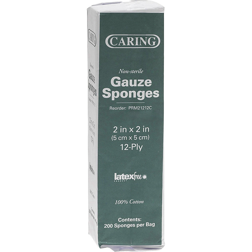 Medline Caring Non-sterile Gauze Sponges (MIIPRM21212C)