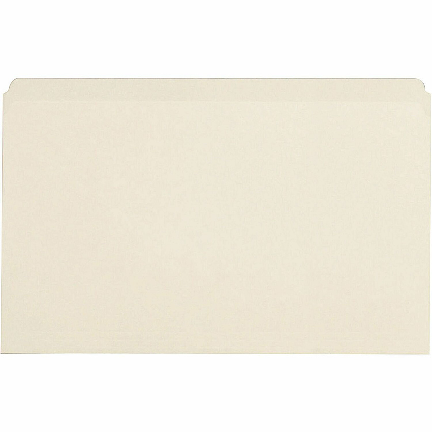 Business Source Straight Tab Cut Legal Recycled Top Tab File Folder (BSN43566)