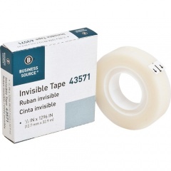 Business Source 1/2" Invisible Tape Refill Roll (43571)