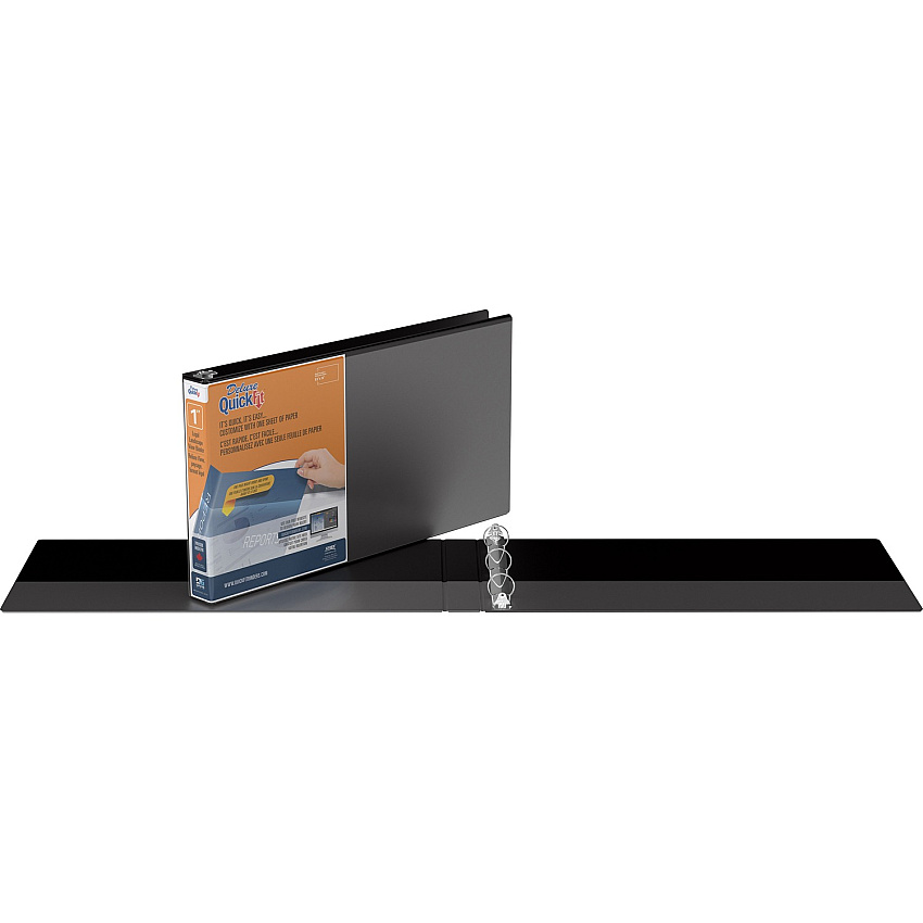 QuickFit Landscape Round Ring View Binder for Spreadsheets (STW95011L)