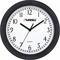 Lorell 9" Round Wall Clock (LLR60987)