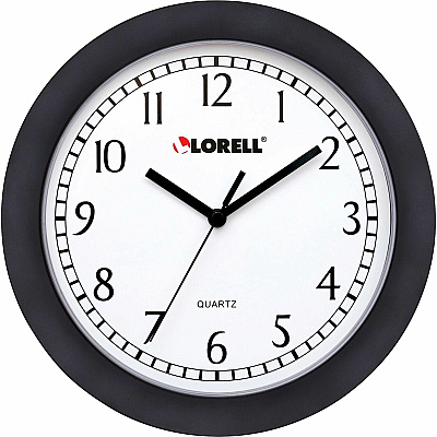 Lorell 9" Round Wall Clock (LLR60987)