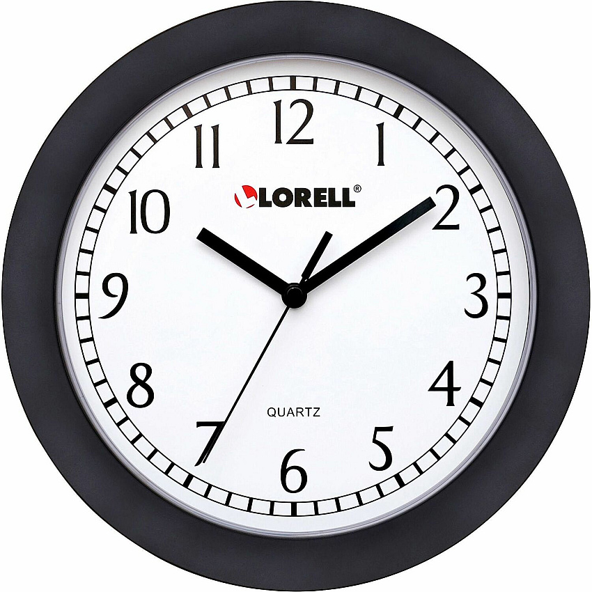 Lorell 9" Round Wall Clock (LLR60987)