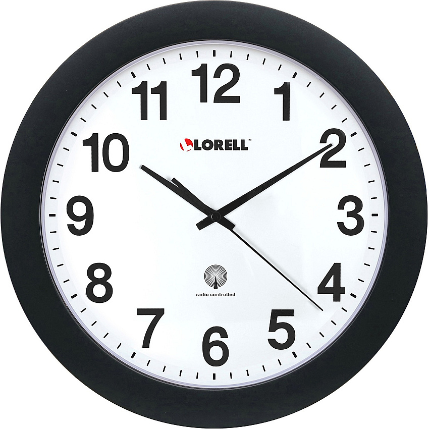 Lorell 12" Round Radio-Controlled Wall Clock (LLR60997)