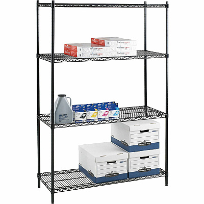 Lorell Industrial Wire Starter Shelving Unit (LLR69140)
