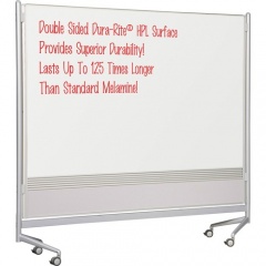 MooreCo Mobile Dry-erase Double-sided Partition (74764)