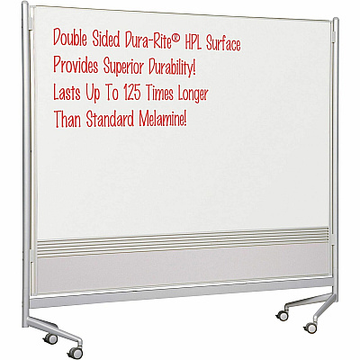 MooreCo Mobile Dry-erase Double-sided Partition (74764)