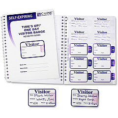 C-Line Time's Up! Self-Expiring Visitor Badges with Registry Log (CLI97009)