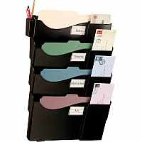 Officemate Grande Central Wall Filing System, 4 Pockets (OIC21724)