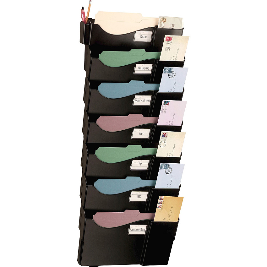 Officemate Grande Central Wall Filing System, 7 Pockets (OIC21726)