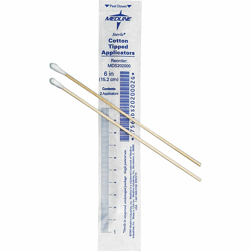 Medline Sterile Cotton-Tipped Applicators (MIIMDS202000)