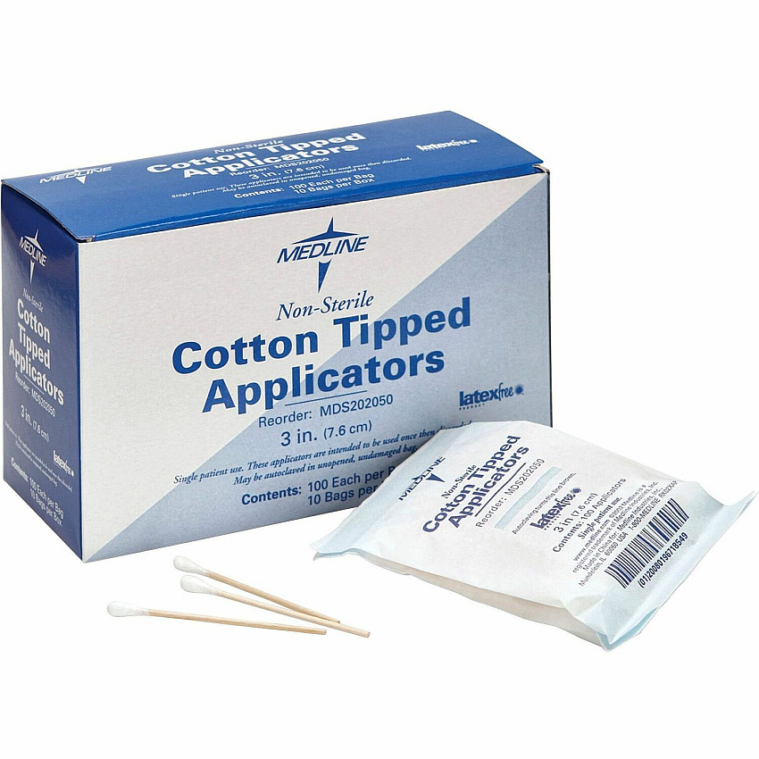 Medline Nonsterile Cotton-Tip Applicators (MIIMDS202050)