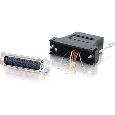 C2G Db25m/rj45f Serial Adapter Black (02937)