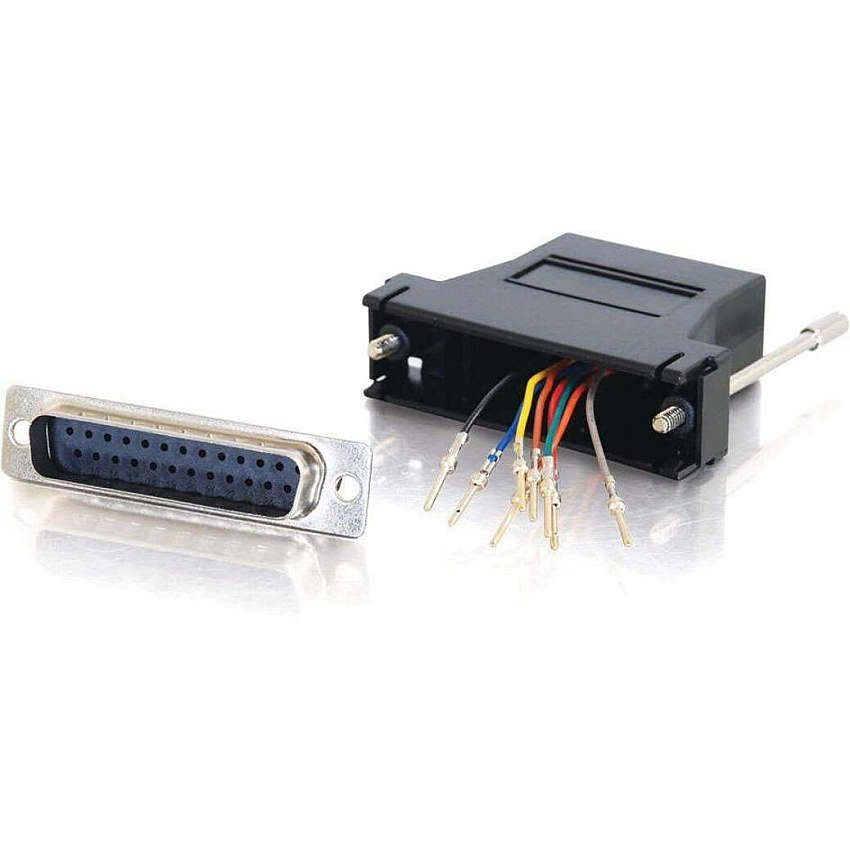 C2G Db25m/rj45f Serial Adapter Black (02937)