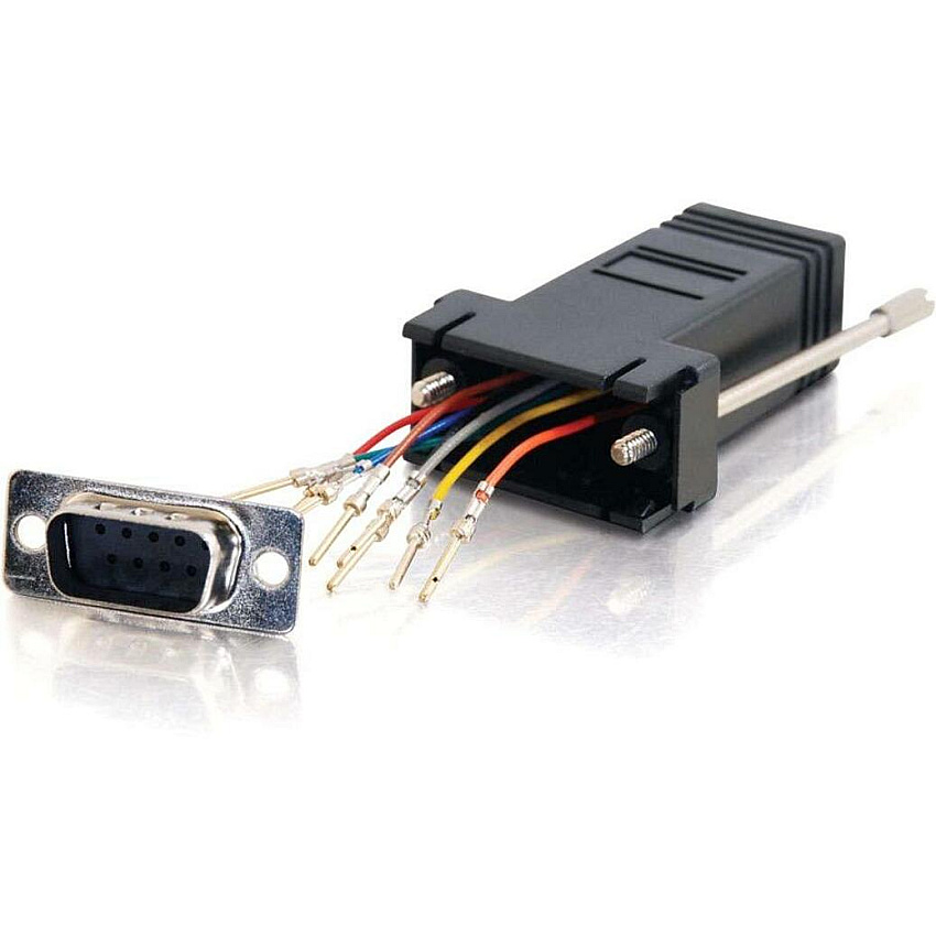 C2G Rj45f/db9m Modular Adapter Black (02947)