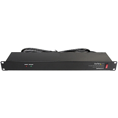 StarTech Rackmount Pdu With 8 Outlets With Surge Protection - 1u - Protect Your Equipment While Adding Eight Power Outlets To Your Server Rack, With This 19in (RKPW081915)