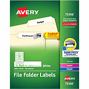 Avery TrueBlock File Folder Labels (AVE75366)