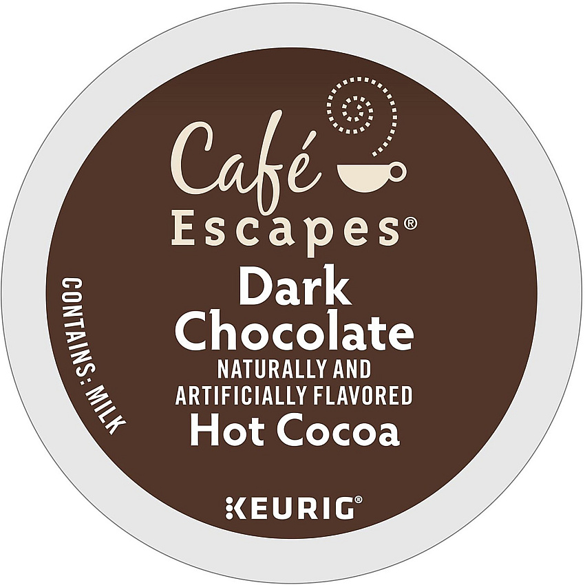 Cafe Escapes K-Cup Dark Chocolate Hot Cocoa (GMT6802)