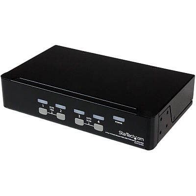 StarTech 4 Port 1u Rackmount Usb Kvm Switch (SV431DUSBU)