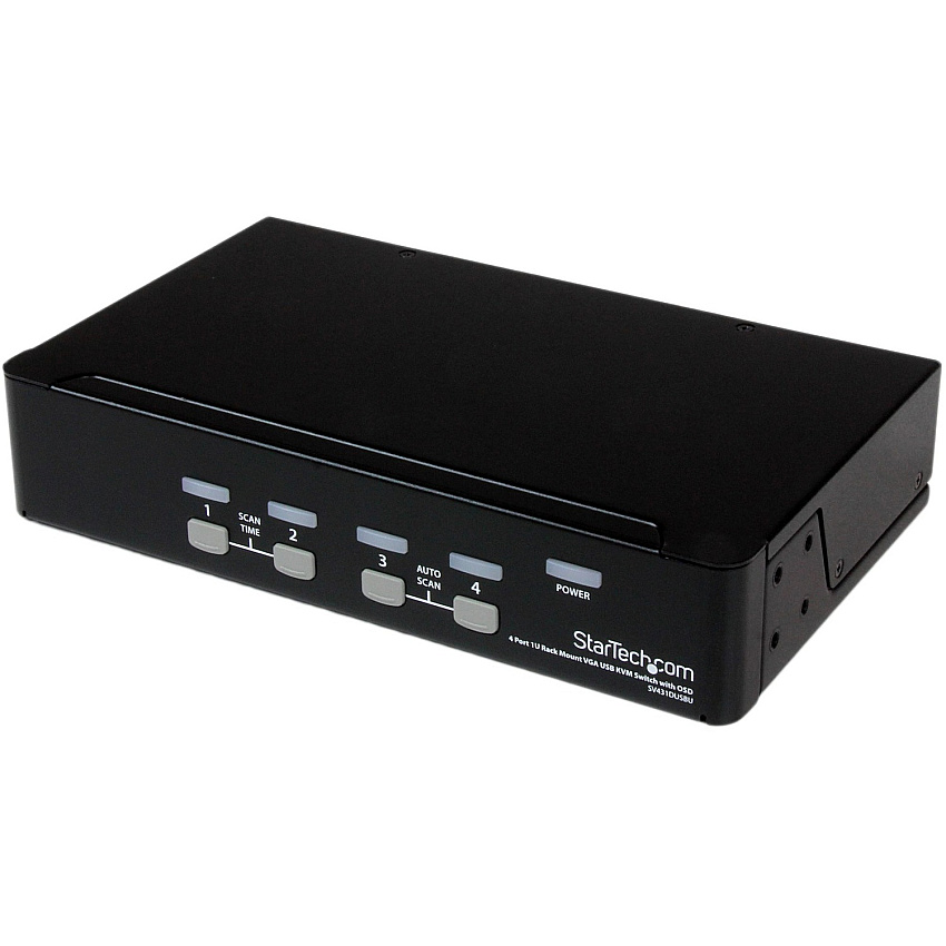 StarTech 4 Port 1u Rackmount Usb Kvm Switch (SV431DUSBU)