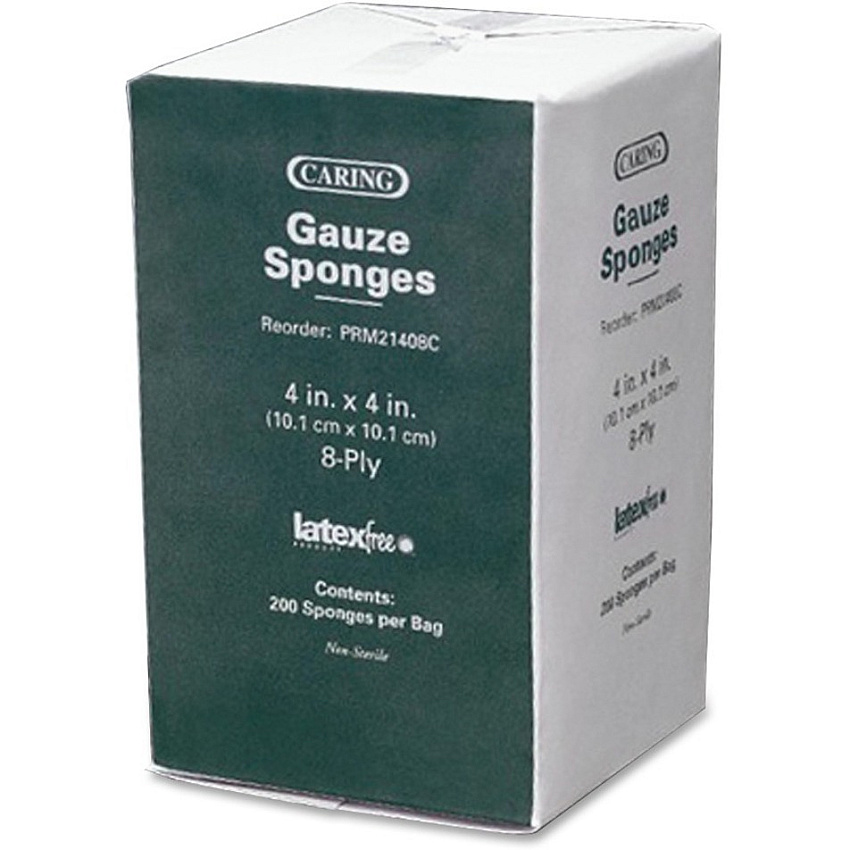 Caring Non-sterile Cotton Gauze Sponges (MIIPRM21408C)