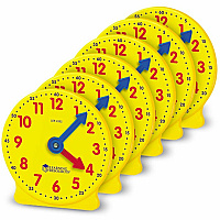 Learning Resources Pre K-4 Learning Clocks Set (LRNLER2202)
