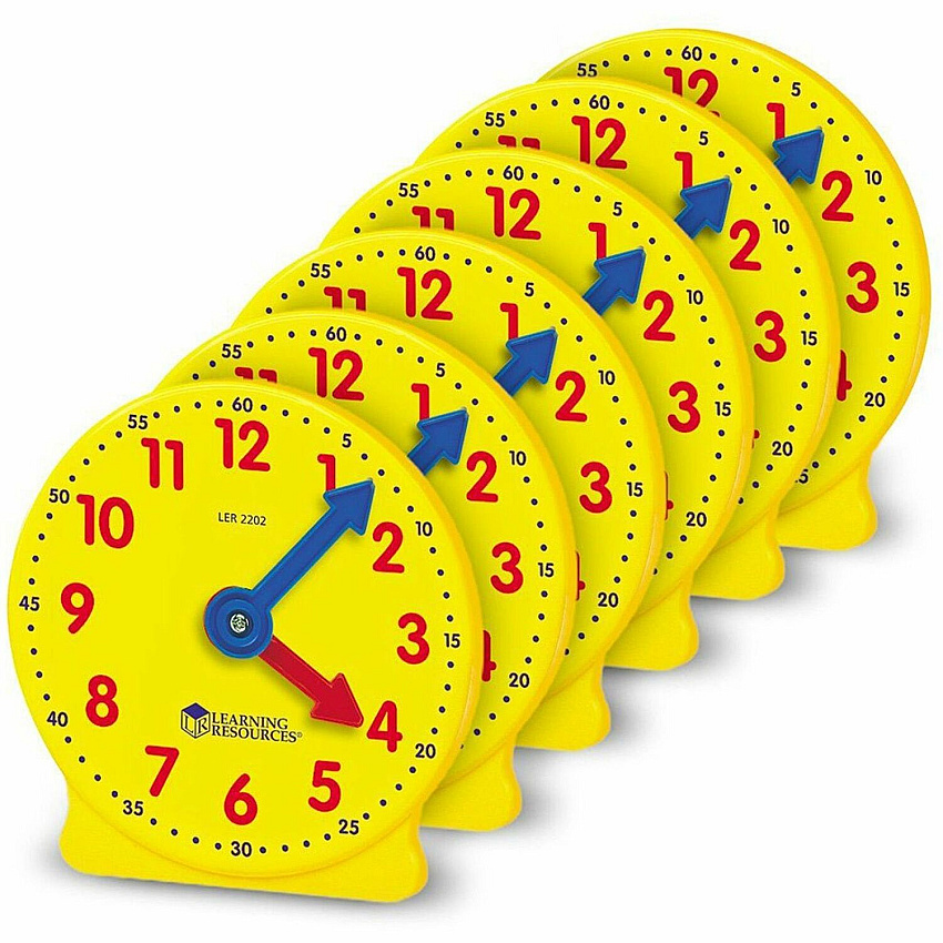 Learning Resources Pre K-4 Learning Clocks Set (LRNLER2202)