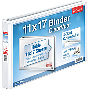 Cardinal ClearVue Overlay Tabloid D-Ring Binders (CRD22112CB)