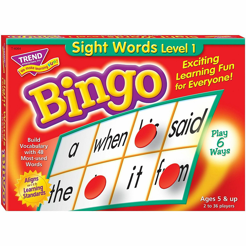 TREND Sight Words Bingo Game (TEPT6064)