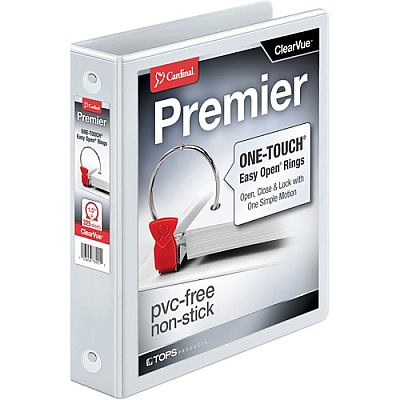 Cardinal EasyOpen ClearVue Locking Round Ring Binder (CRD11110CB)