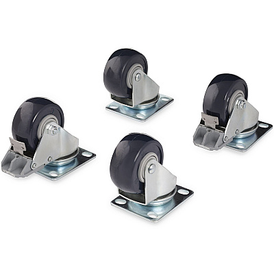 StarTech 4postrack Caster Kit For Open Frame Rack (4POSTCASTER)