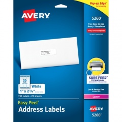 Avery Easy Peel Address Labels (5260)
