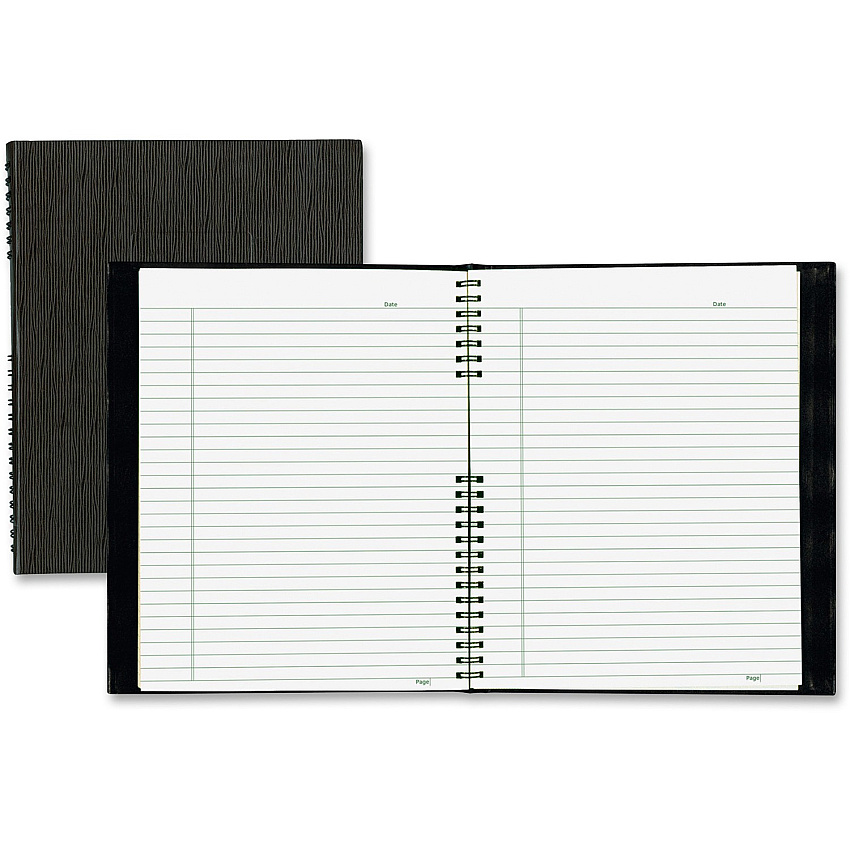 Blueline NotePro Hard Romanel Cover Notebook - Letter (REDA10200EBLK)
