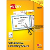 Avery Self-Adhesive Laminating Sheets (AVE73603)