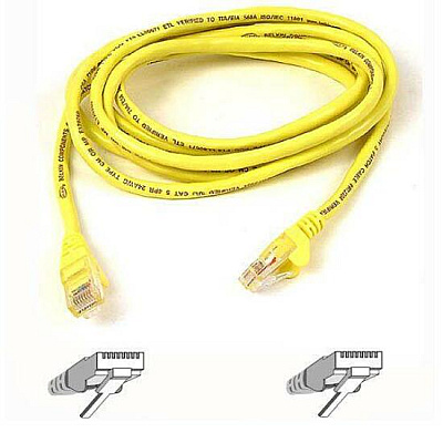 Belkin 3ft Cat5e Snagless Patch Cable Yellow (A3L79103YLWS)