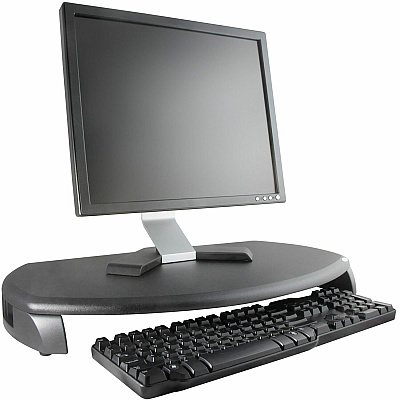 Kantek CRT/LCD Stand with Keyboard Storage (KTKMS280B)