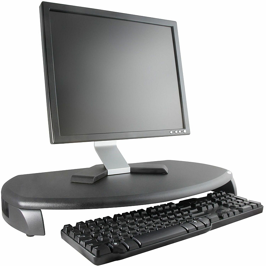 Kantek CRT/LCD Stand with Keyboard Storage (KTKMS280B)