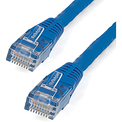 StarTech 10ft Cat6 Ethernet Cable Blue Cat 6 Poe (C6PATCH10BL)