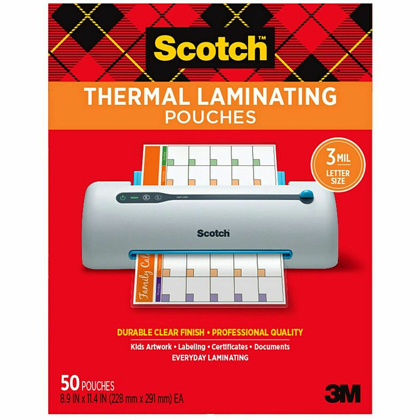 Scotch Thermal Laminating Pouches (MMMTP385450)