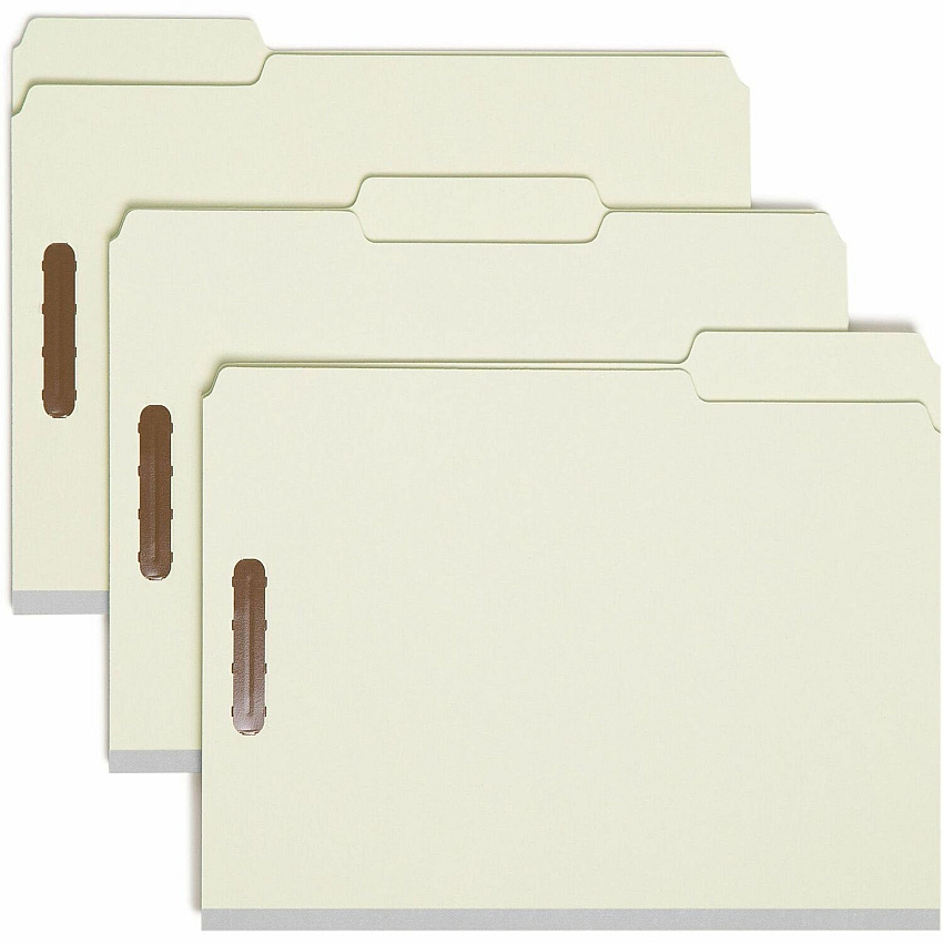 Smead 1/3 Tab Cut Letter Recycled Fastener Folder (SMD15003)