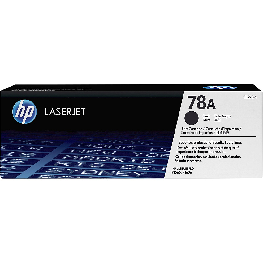 HP 78A (HEWCE278A) Original Laser Toner Cartridge - Single Pack - Black - 1 Each